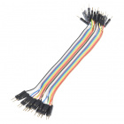Jumper Wires - Connected 6" (M/M, 20 pack)